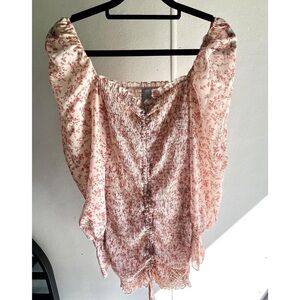 Princess Polly Pink Floral Blouse